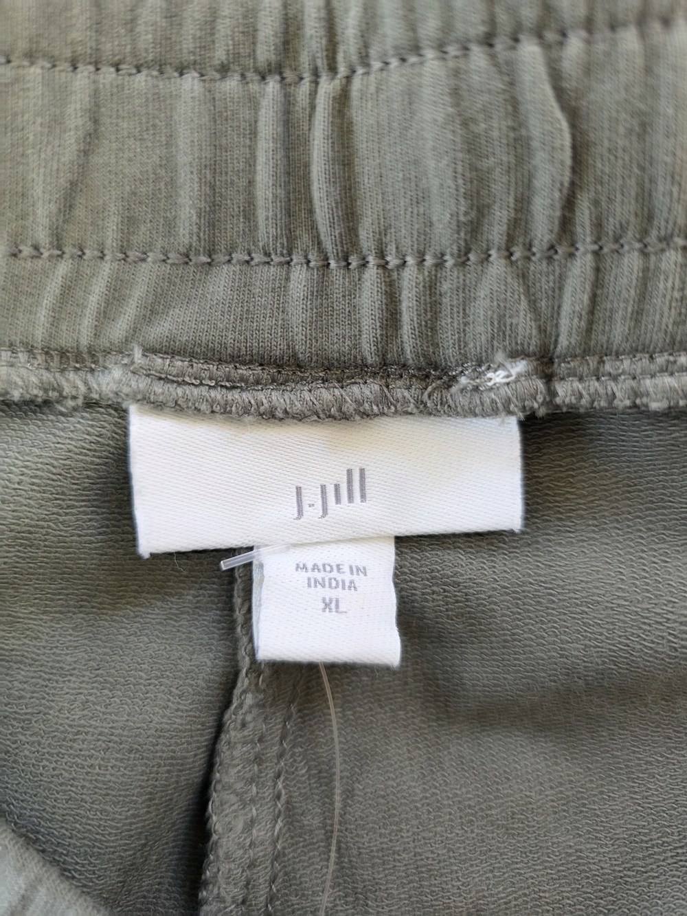 J.Jill XL Caraway Olive Green Stretch Cotton Pull-On Cargo Pants NWT - Picture 5 of 8